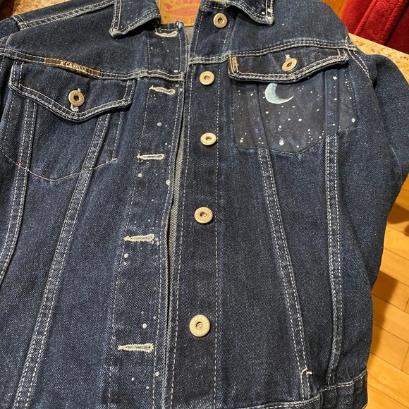 Hand Painted Jean Jacket! - Picture 7 of 8